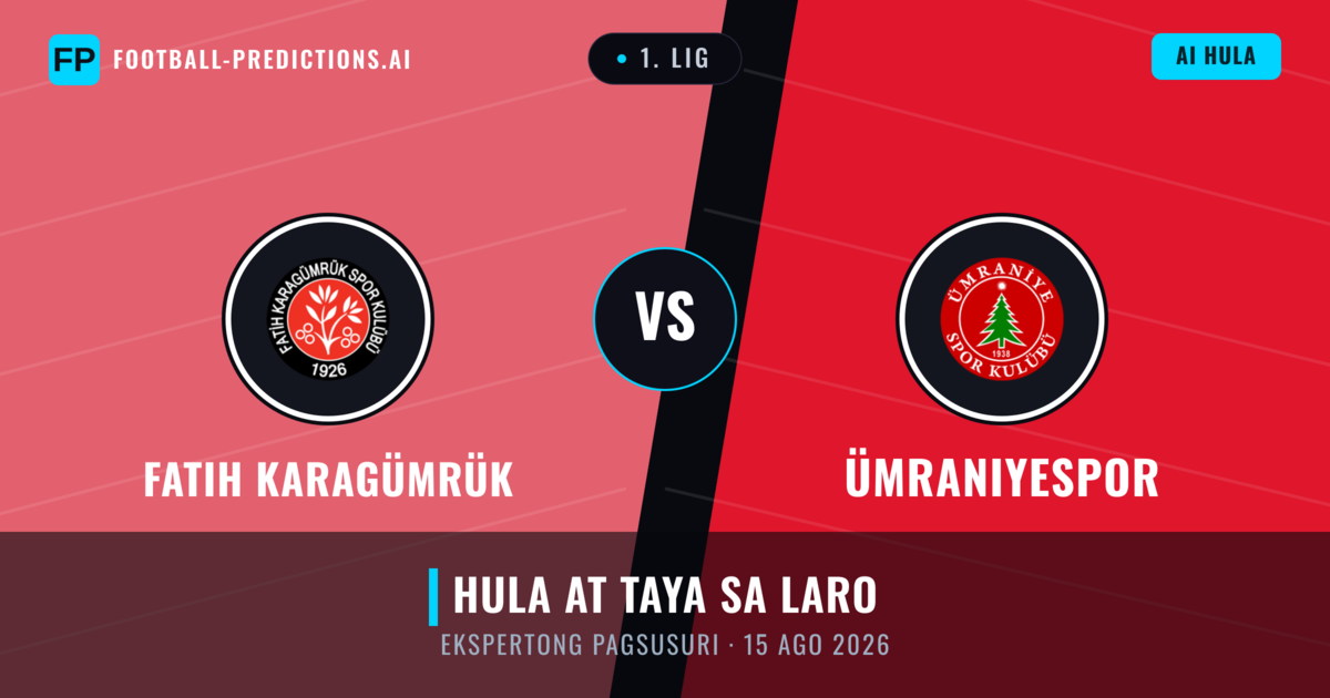 Fatih Karagümrük vs Ümraniyespor — hula at preview ng laban