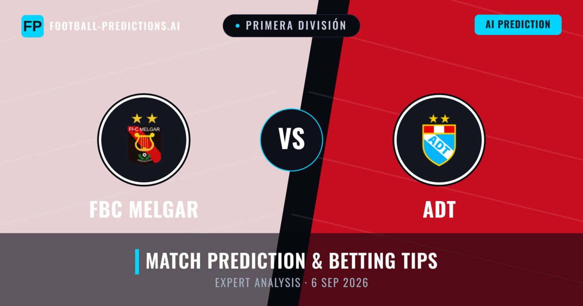 FBC Melgar vs ADT — match prediction & preview