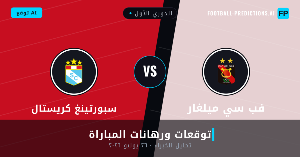 فب سي ميلغار ضد سبورتينغ كريستال — توقعات ومعاينة المباراة
