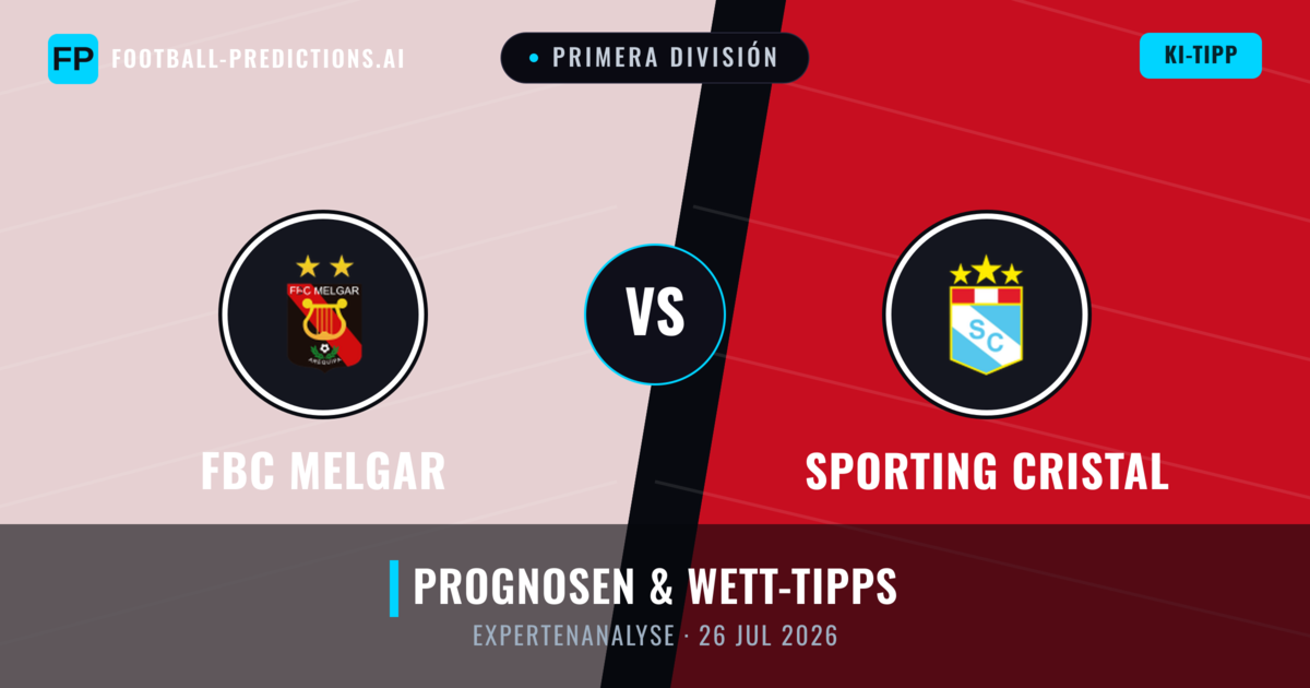 FBC Melgar vs Sporting Cristal — Prognose und Spielvorschau