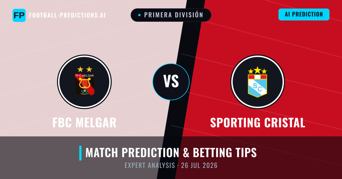 FBC Melgar vs Sporting Cristal — match prediction & preview