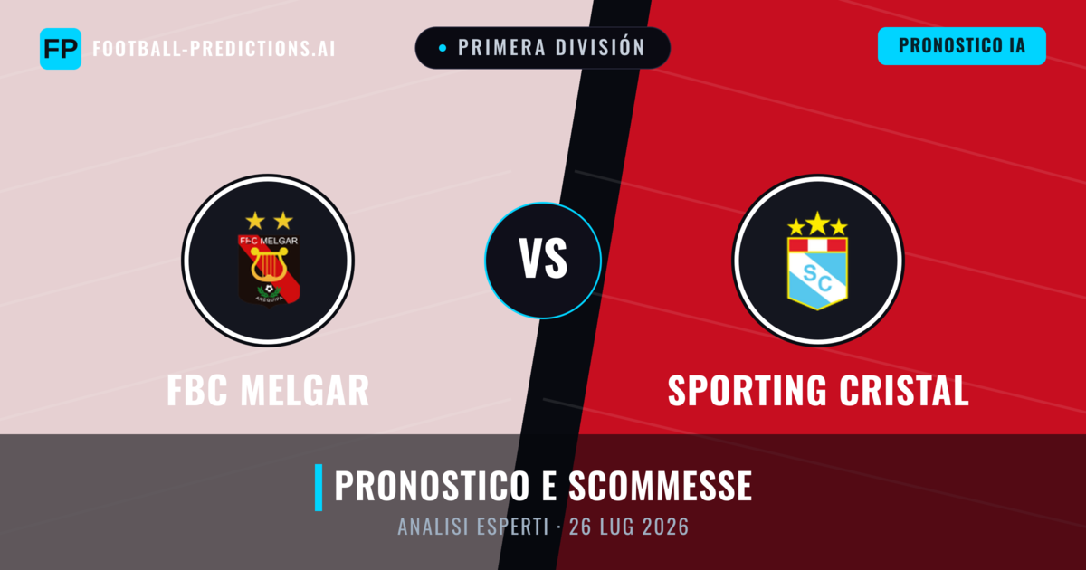 FBC Melgar vs Sporting Cristal — pronostico e anteprima del match