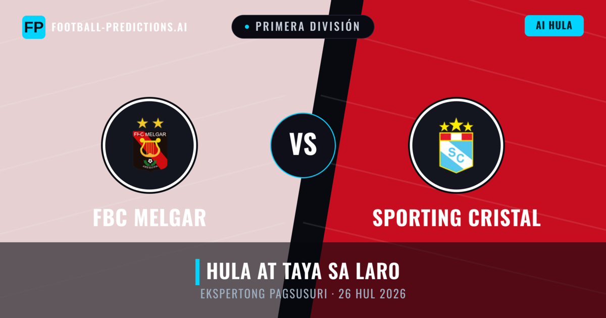 FBC Melgar vs Sporting Cristal — hula at preview ng laban