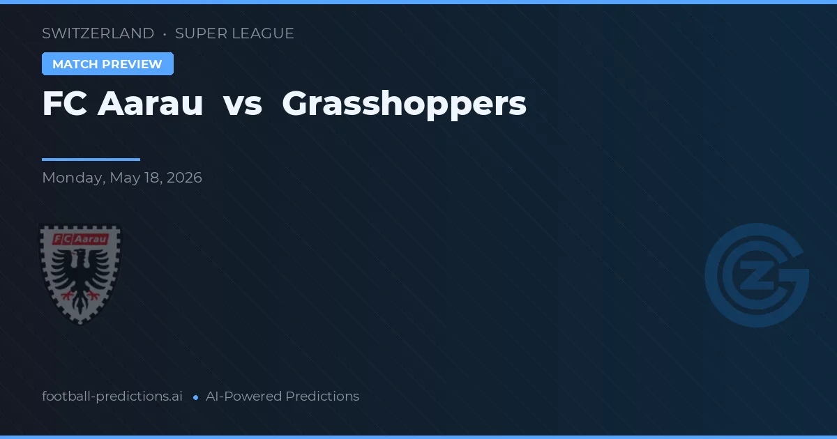 FC Aarau - Grasshoppers — maç tahmini ve önizleme