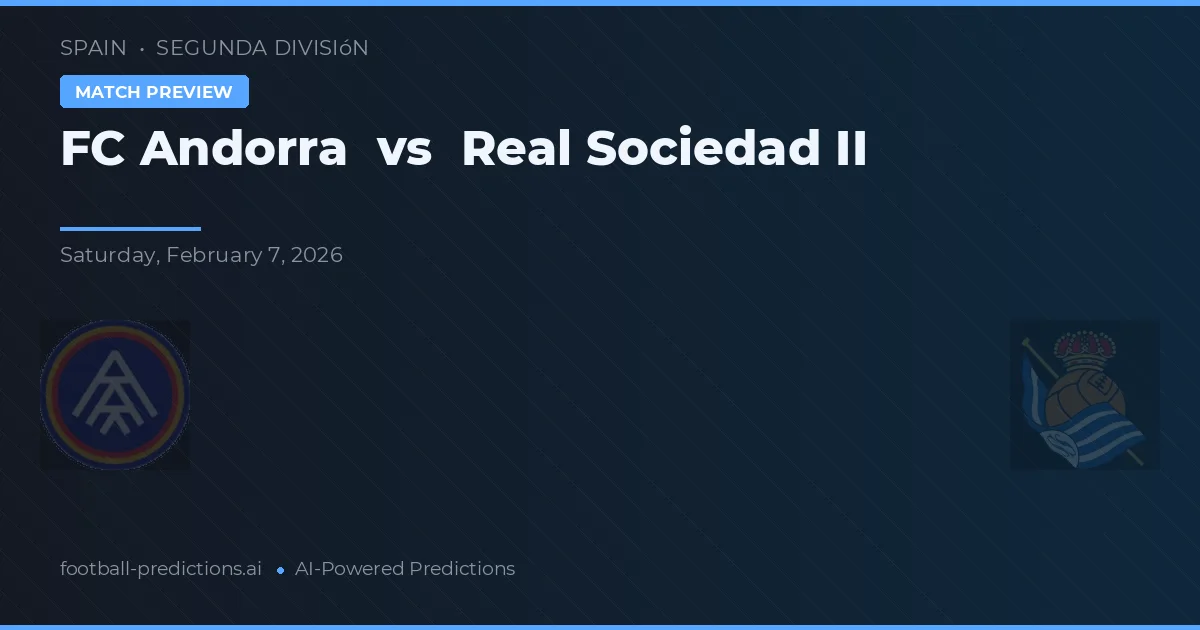 FC Andorre vs Real Sociedad II — pronostic et avant-match