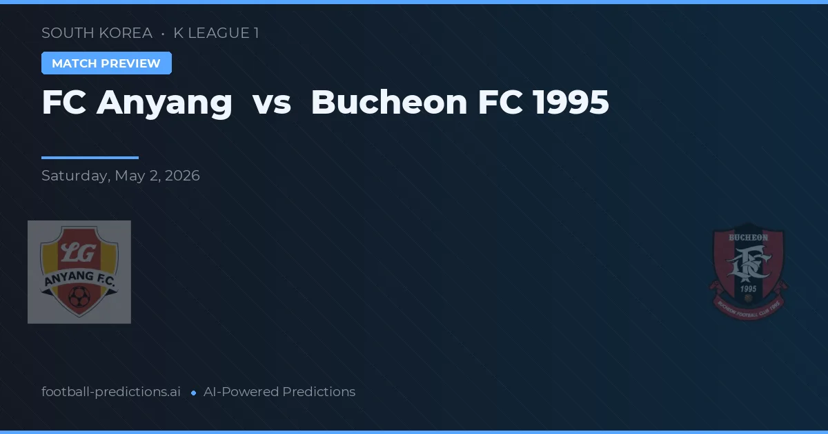 FC安陽 vs 富川FC1995 preview