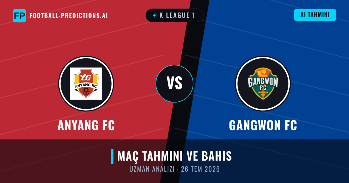 Anyang FC - Gangwon FC — maç tahmini ve önizleme