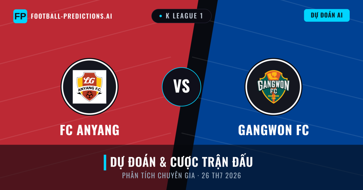 FC Anyang vs Gangwon FC — dự đoán và xem trước trận đấu
