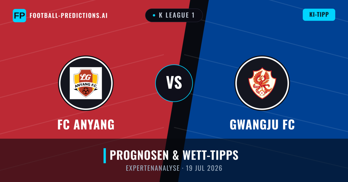 FC Anyang vs Gwangju FC — Prognose und Spielvorschau