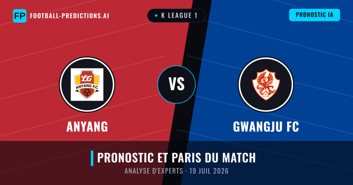 Anyang vs Gwangju FC — pronostic et avant-match