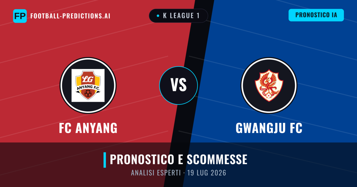 FC Anyang vs Gwangju FC — pronostico e anteprima del match