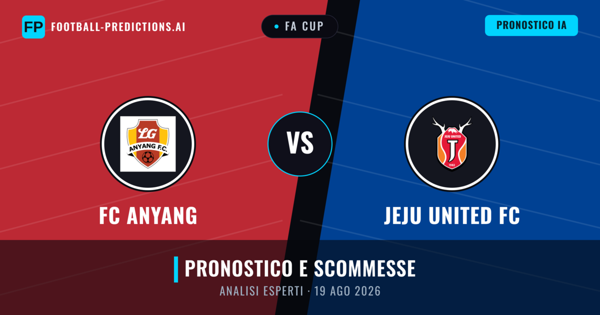 FC Anyang vs Jeju United FC — pronostico e anteprima del match