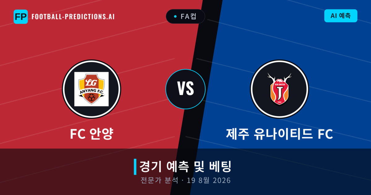 FC 안양 대 제주 유나이티드 FC — 경기 예측 및 프리뷰