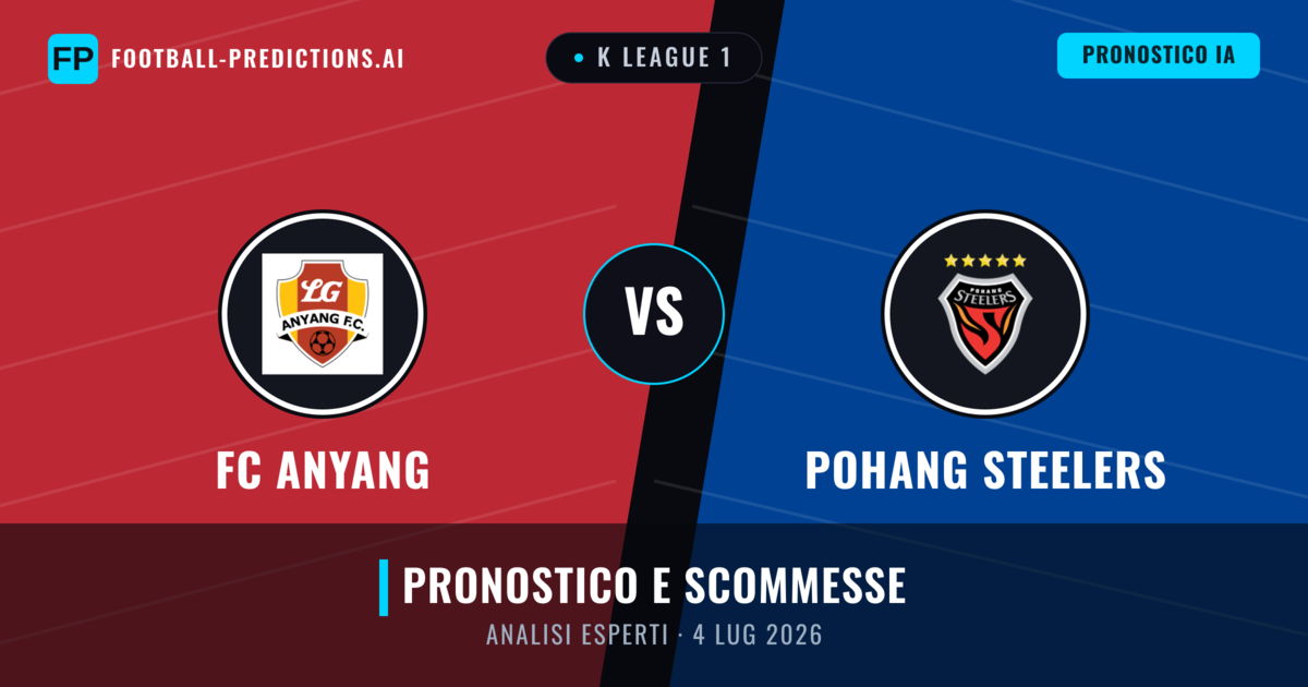 FC Anyang vs Pohang Steelers — pronostico e anteprima del match