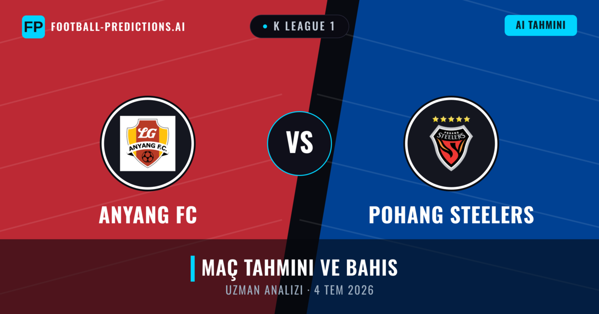 Anyang FC - Pohang Steelers — maç tahmini ve önizleme