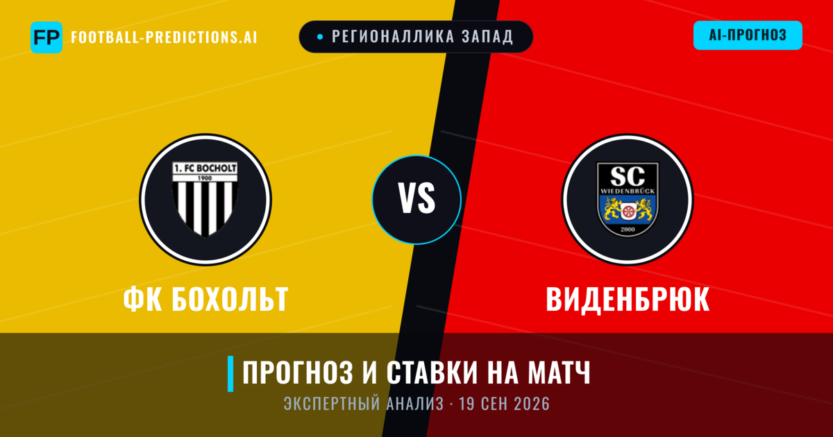ФК Бохольт – Виденбрюк — прогноз и превью матча