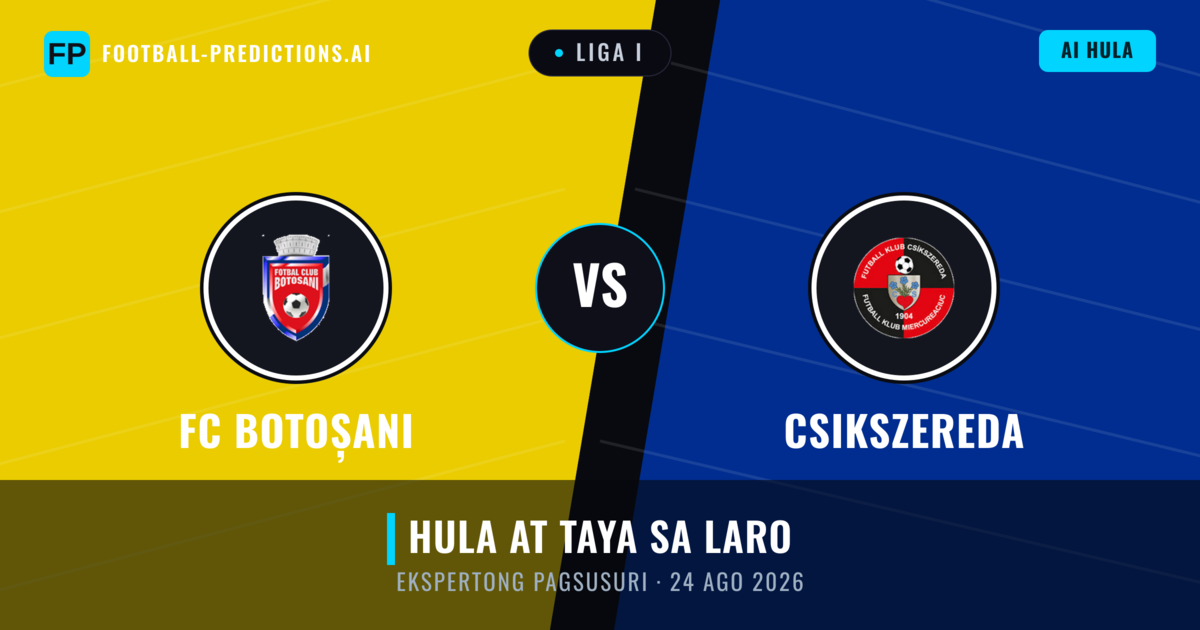 FC Botoșani vs Csikszereda — hula at preview ng laban