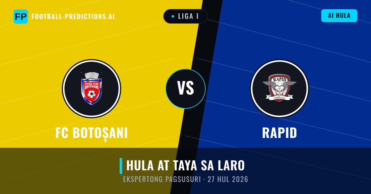 FC Botoșani vs Rapid — hula at preview ng laban