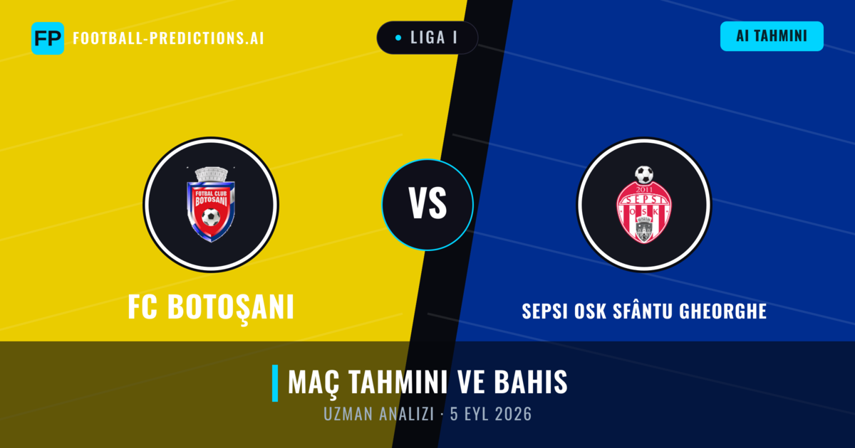 FC Botoşani - Sepsi OSK Sfântu Gheorghe — maç tahmini ve önizleme