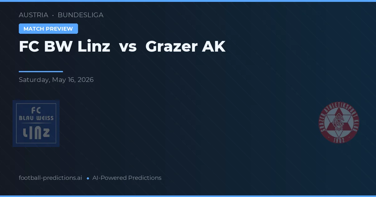 FC Linz vs Grazer AK — prediksi dan pratinjau pertandingan