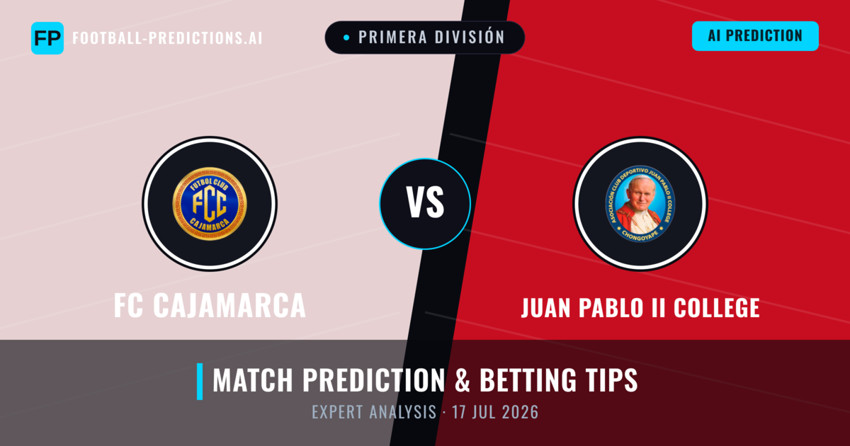 FC Cajamarca vs Juan Pablo II College — match prediction & preview