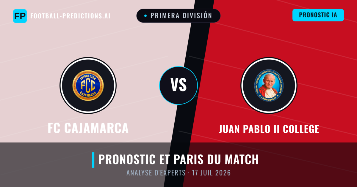FC Cajamarca vs Juan Pablo II College — pronostic et avant-match