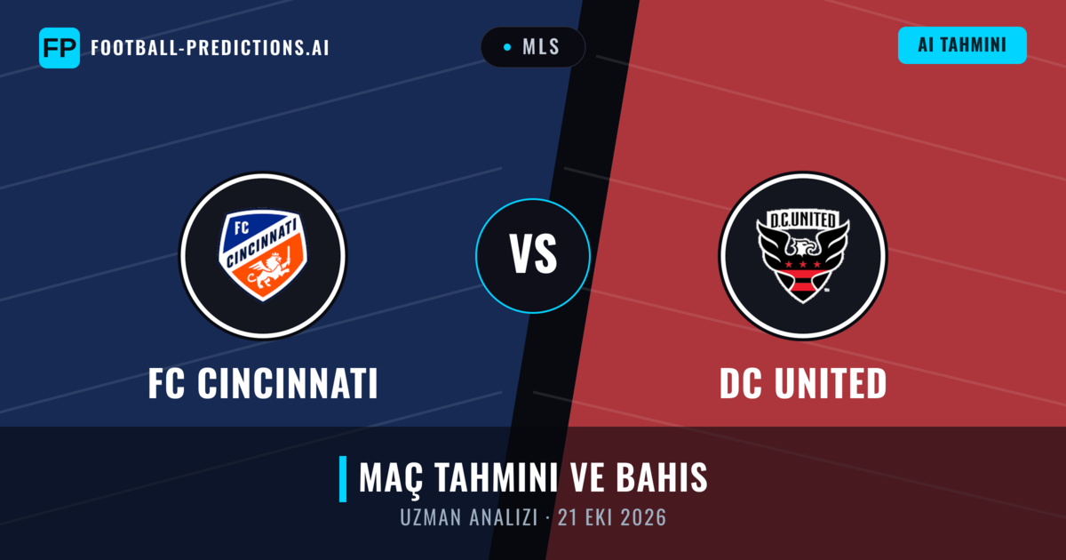 FC Cincinnati - DC United — maç tahmini ve önizleme