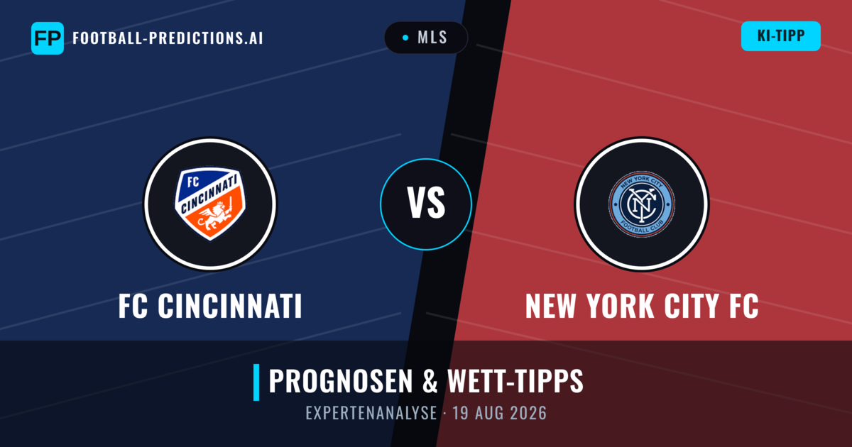 FC Cincinnati vs New York City FC — Prognose und Spielvorschau