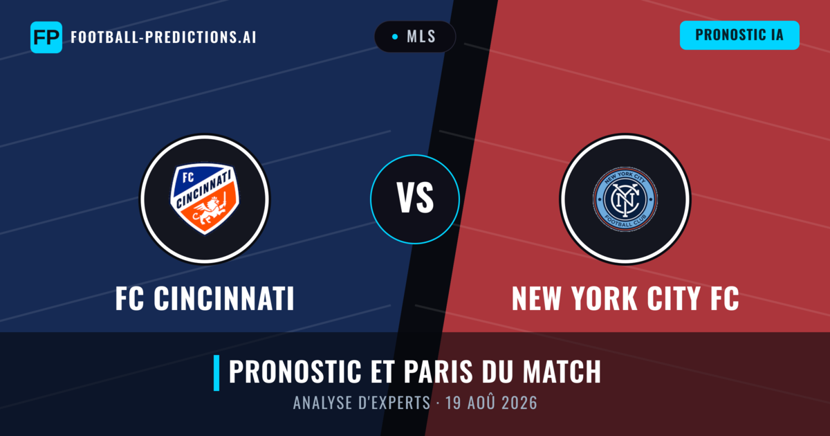 FC Cincinnati vs New York City FC — pronostic et avant-match