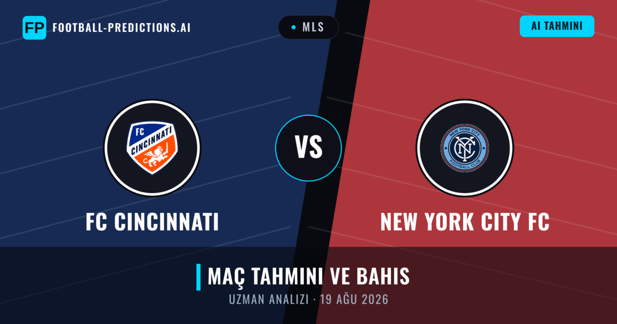 FC Cincinnati - New York City FC — maç tahmini ve önizleme