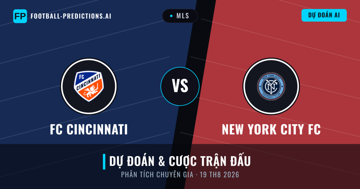 FC Cincinnati vs New York City FC — dự đoán và xem trước trận đấu