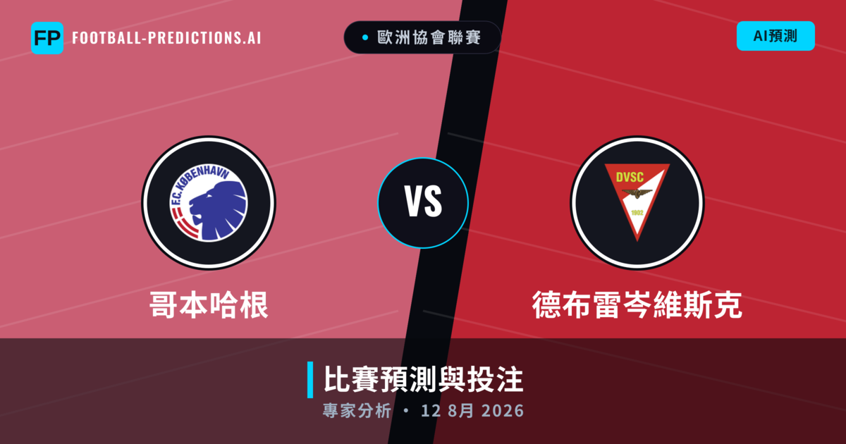 哥本哈根 vs 德布雷岑維斯克 — 比赛预测和前瞻
