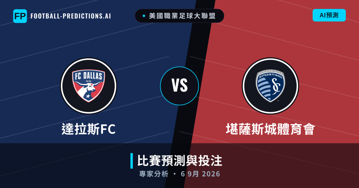 達拉斯FC vs 堪薩斯城體育會 — 比赛预测和前瞻