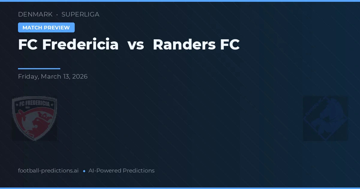 FC Fredericia vs Randers FC — match prediction & preview