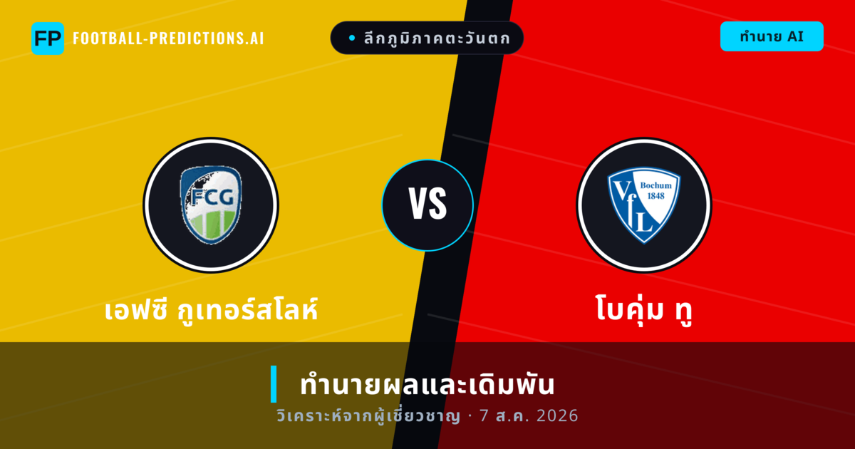 เอฟซี กูเทอร์สโลห์ พบ โบคุ่ม ทู — ทำนายผลและพรีวิวการแข่งขัน