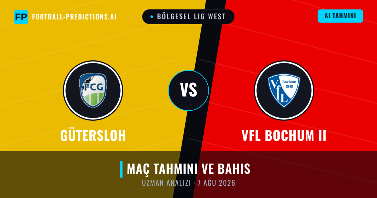 Gütersloh - VfL Bochum II — maç tahmini ve önizleme