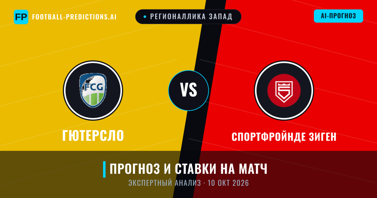 Гютерсло – Спортфройнде Зиген — прогноз и превью матча