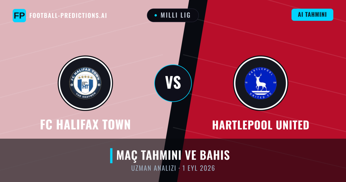 FC Halifax Town - Hartlepool United — maç tahmini ve önizleme