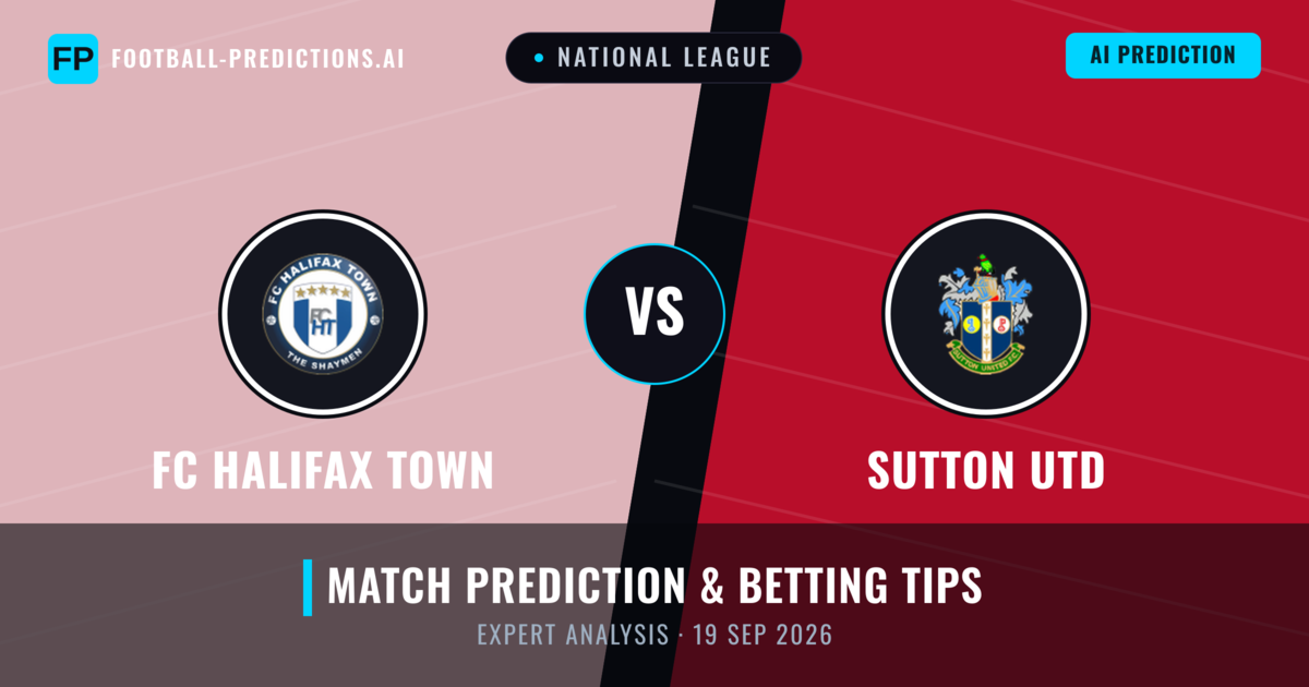 FC Halifax Town vs Sutton Utd — match prediction & preview