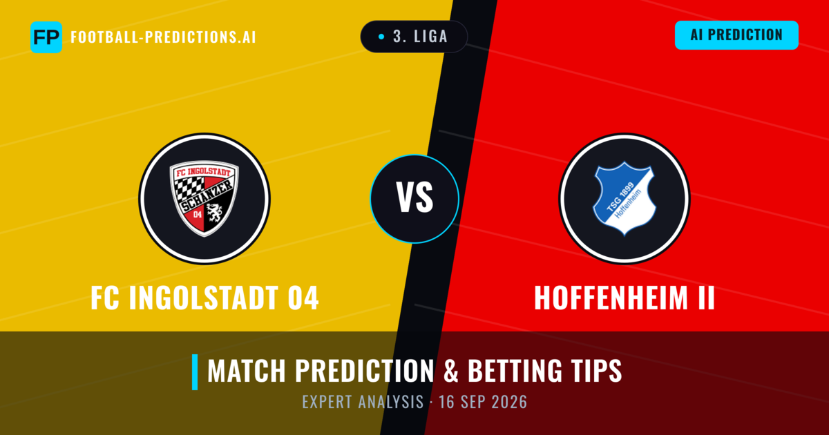 FC Ingolstadt 04 vs Hoffenheim II — match prediction & preview