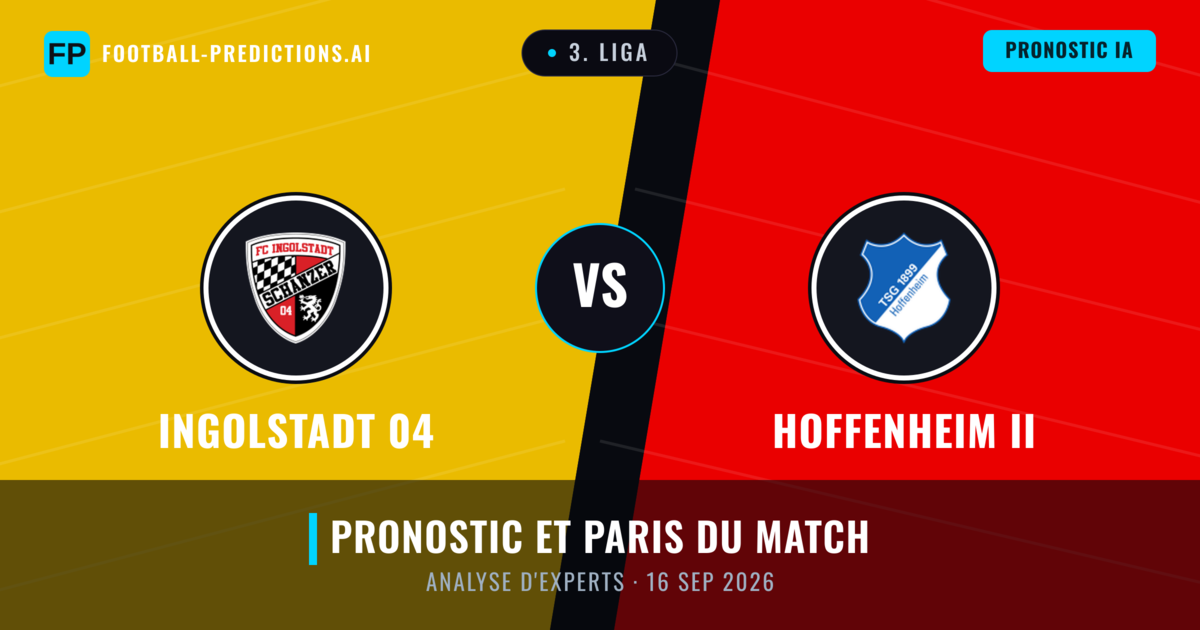 Ingolstadt 04 vs Hoffenheim II — pronostic et avant-match