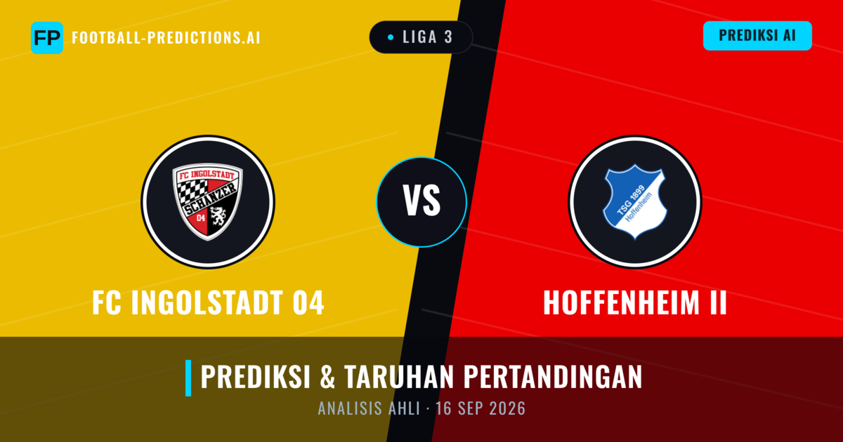 FC Ingolstadt 04 vs Hoffenheim II — prediksi dan pratinjau pertandingan