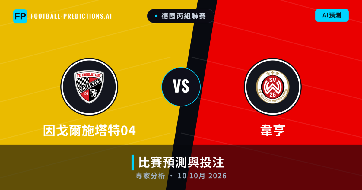 因戈爾施塔特04 vs 韋亨 — 比赛预测和前瞻