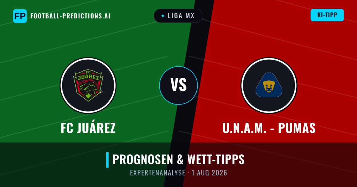 FC Juárez vs U.N.A.M. - Pumas — Prognose und Spielvorschau