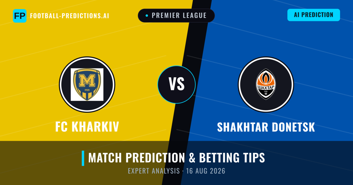 FC Kharkiv vs Shakhtar Donetsk — match prediction & preview