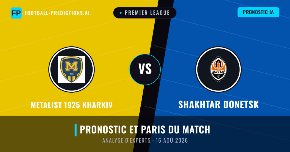 Metalist 1925 Kharkiv vs Shakhtar Donetsk — pronostic et avant-match
