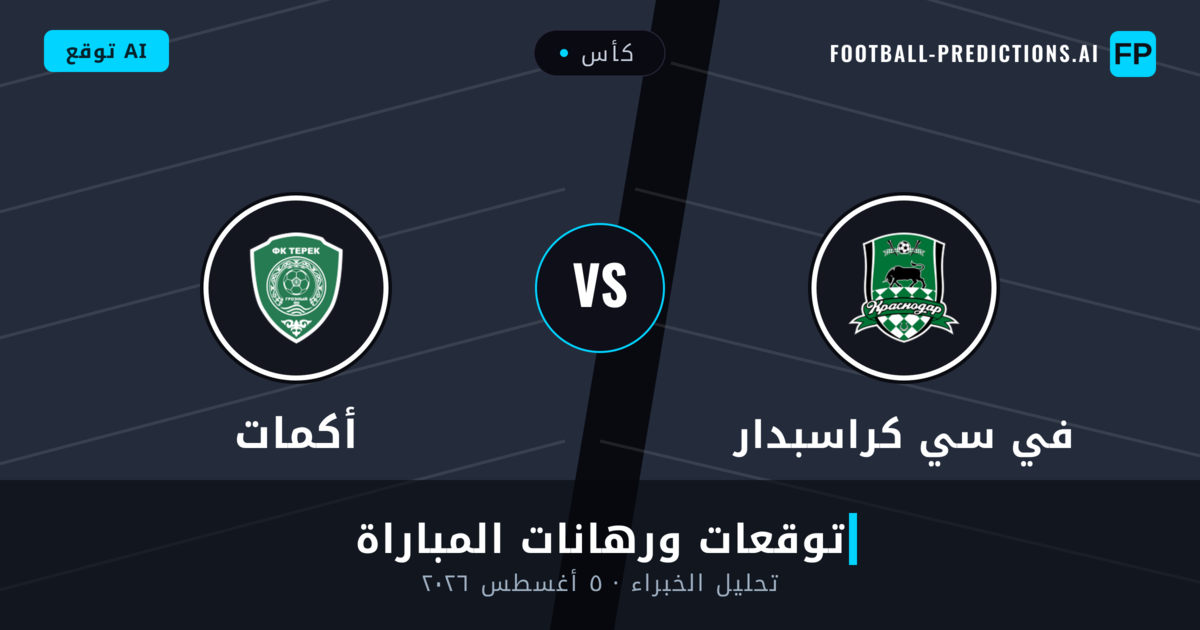 في سي كراسبدار ضد أكمات — توقعات ومعاينة المباراة