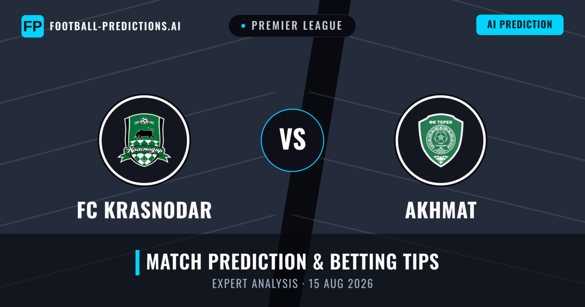 FC Krasnodar vs Akhmat — match prediction & preview