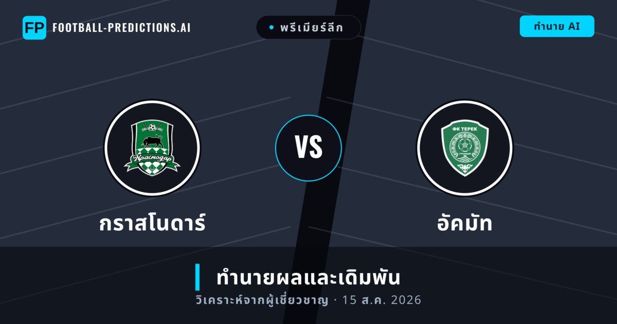 กราสโนดาร์ พบ อัคมัท — ทำนายผลและพรีวิวการแข่งขัน