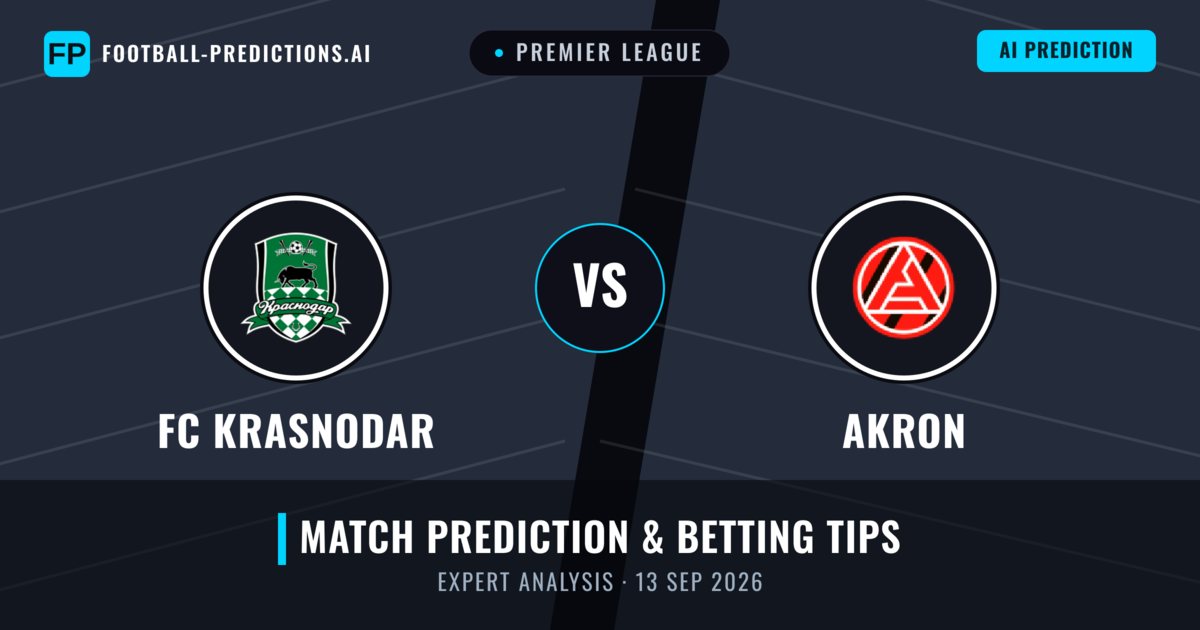 FC Krasnodar vs Akron — match prediction & preview